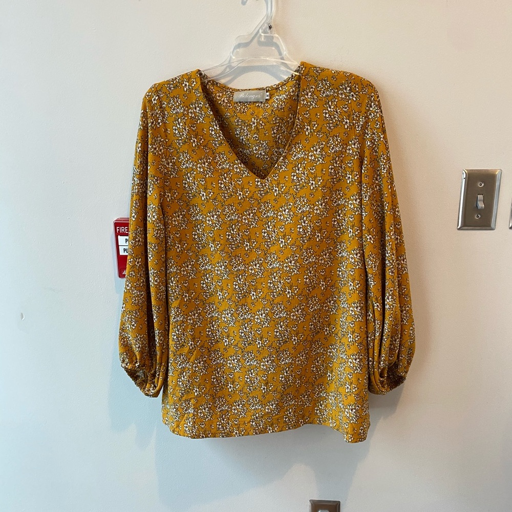 Boutique Yellow Blouse